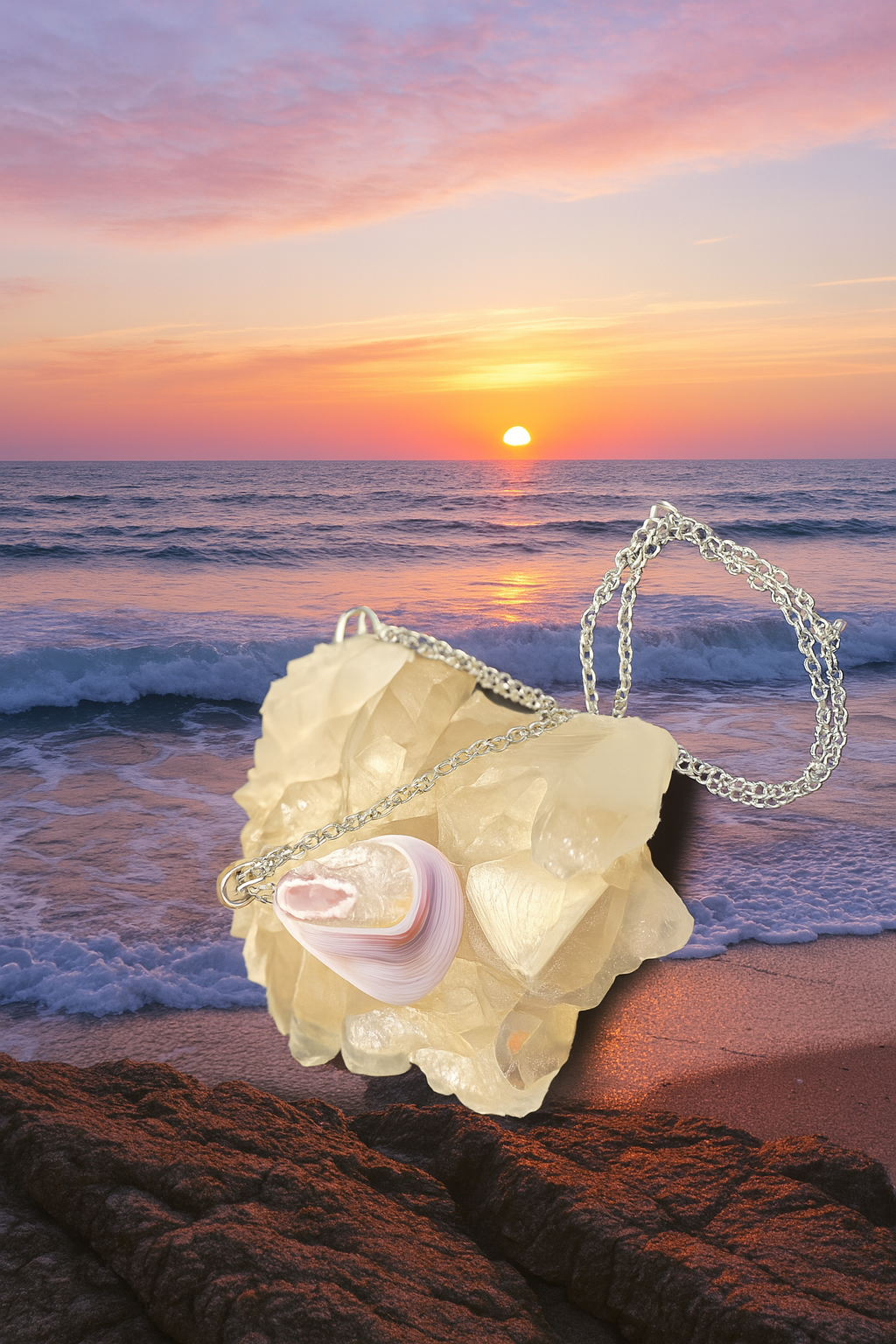 Australian Agate Pendant - 0003