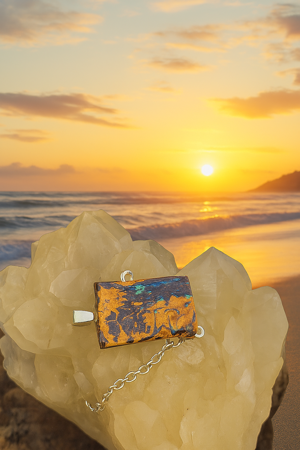 Australian Boulder Opal Pendant