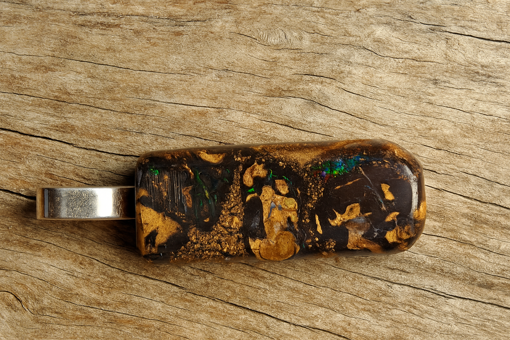 Australian Boulder Opal Pendant - 0014
