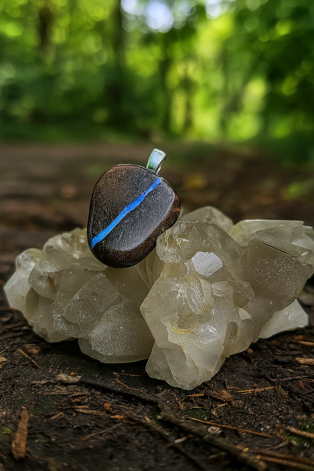 Australian Boulder Opal Pendant - 0020
