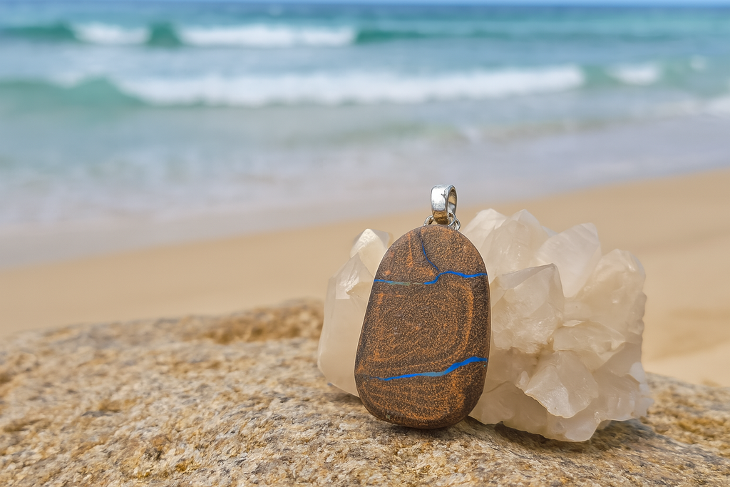 Australian Boulder Opal Pendant - 0021