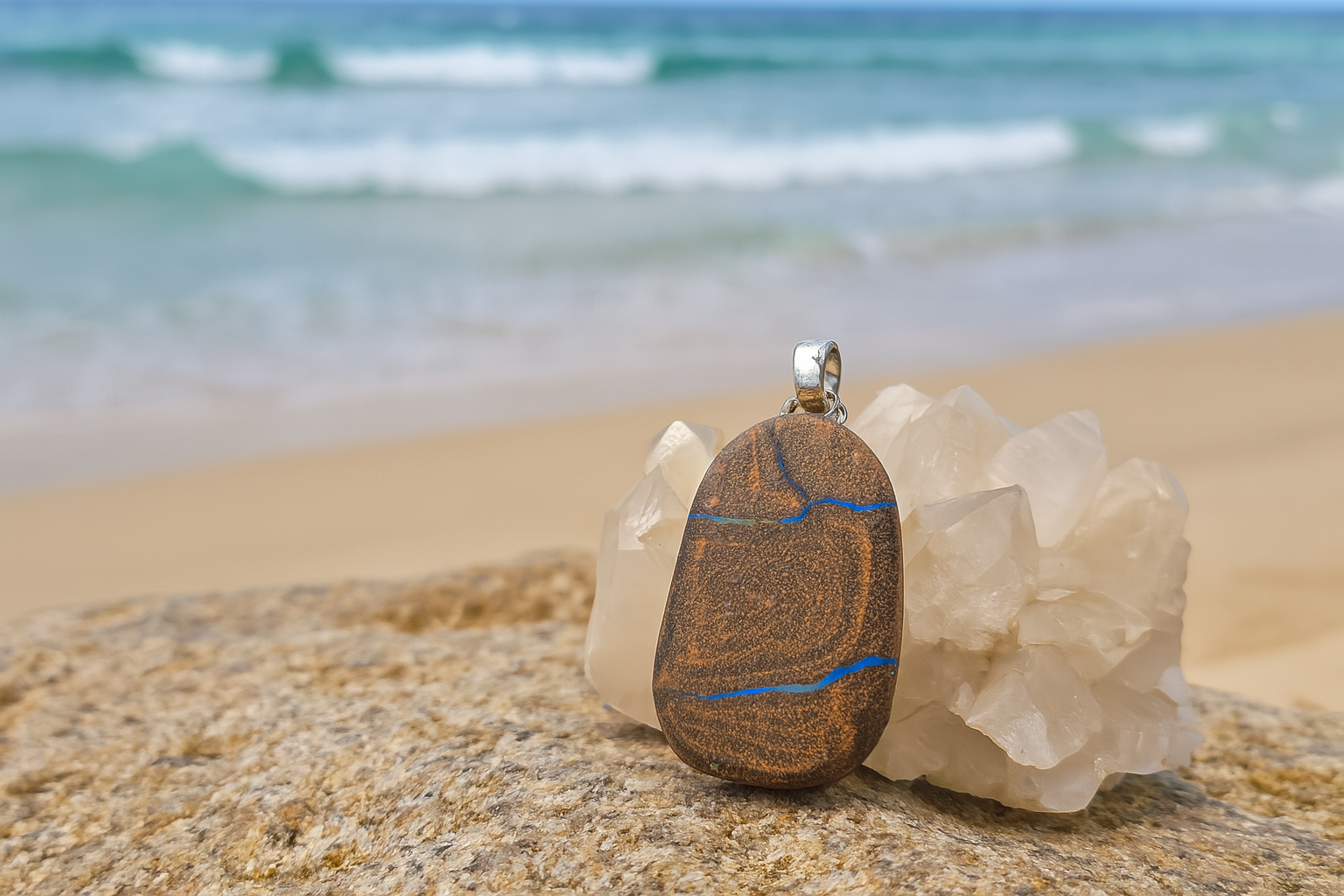 Australian Boulder Opal Pendant