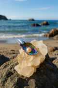 Abalone Shell and Pearl Pendant - 0030