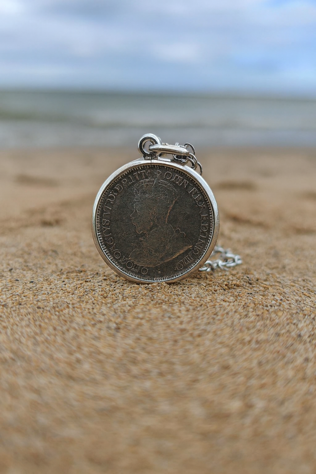 1941 Australian Three Pence Coin Pendant - 0034