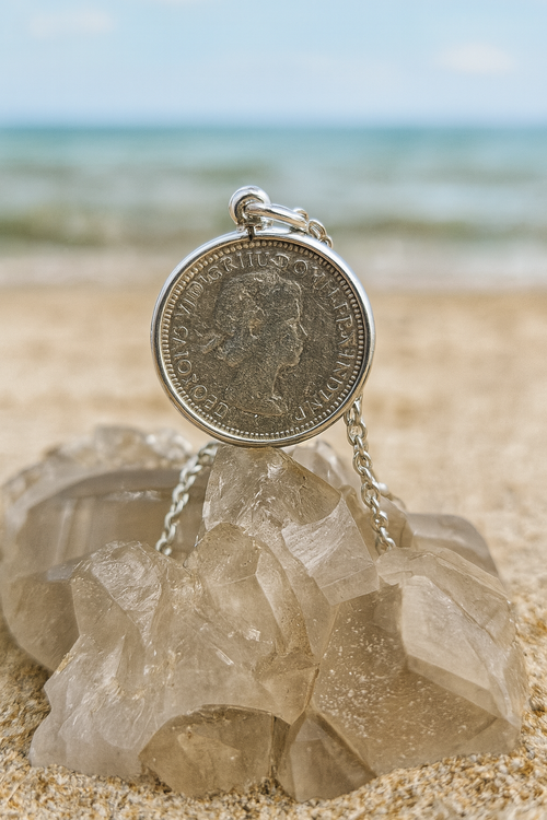 1954 Australian Florin Coin Pendant - 0035