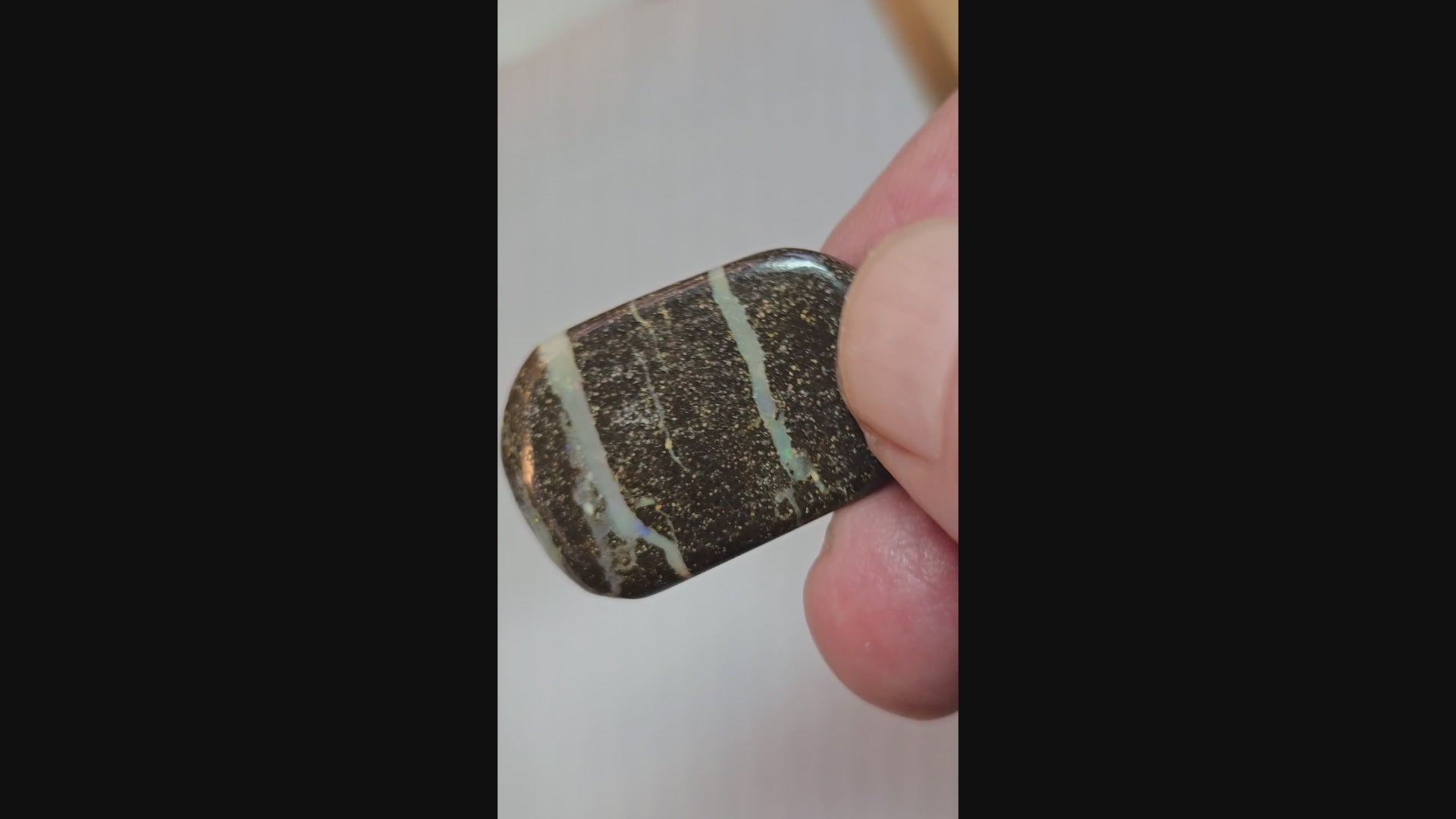 Australian Boulder Opal Pendant - 0042