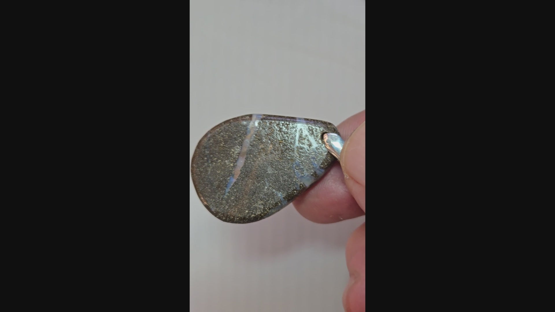 Australian Boulder Opal Pendant - 0040