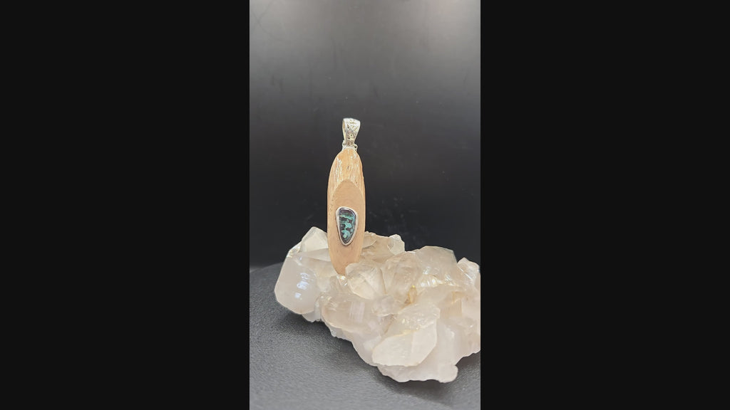 Australian Boulder Opal Pendant - 0001
