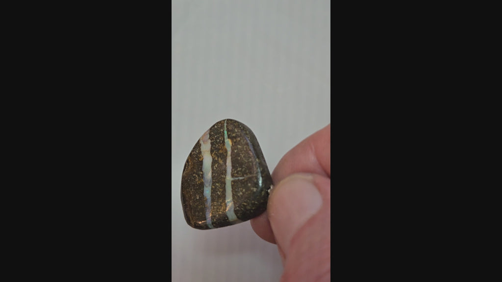 Australian Boulder Opal Pendant - 0041