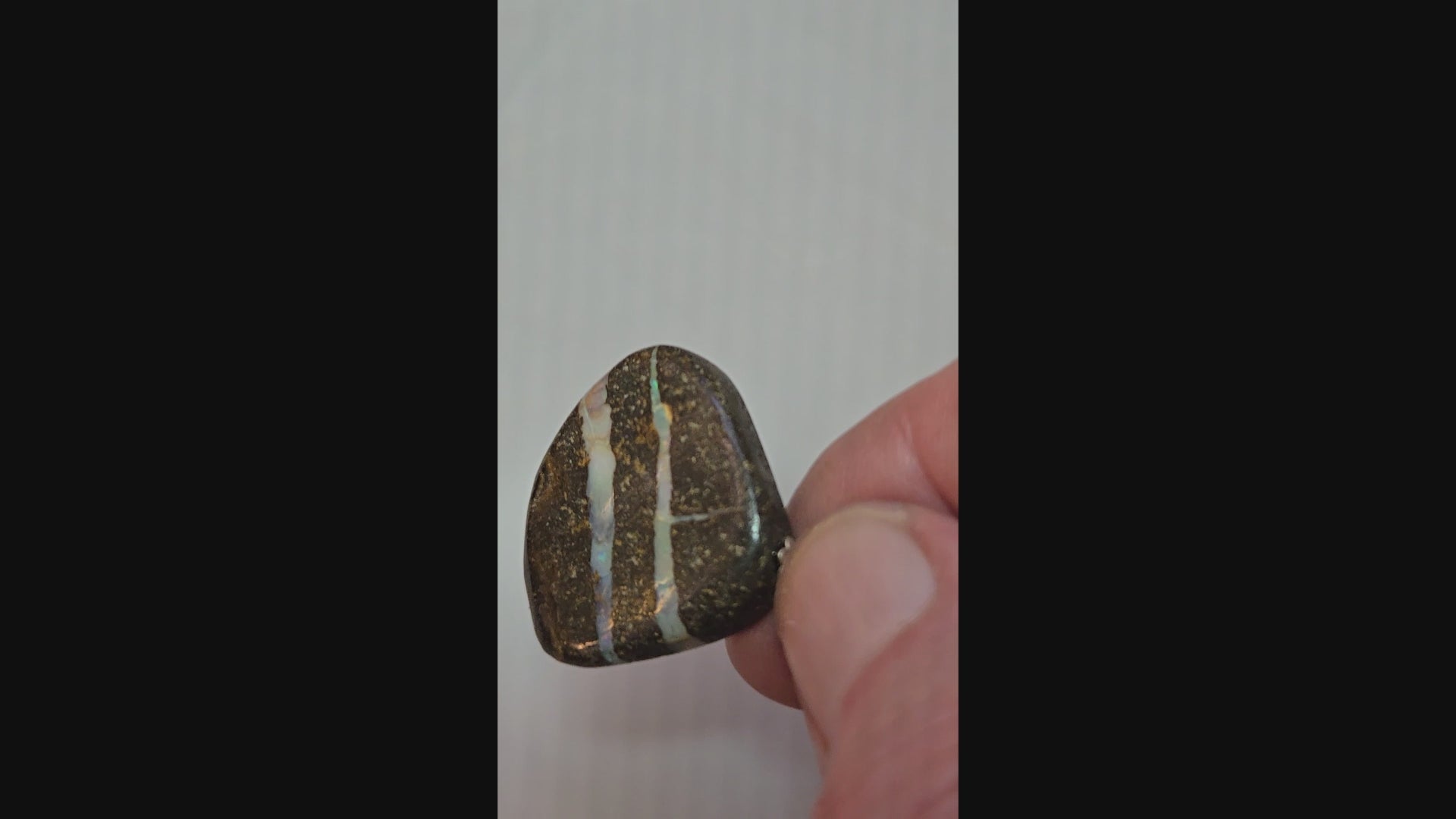 Australian Boulder Opal Pendant - 0041