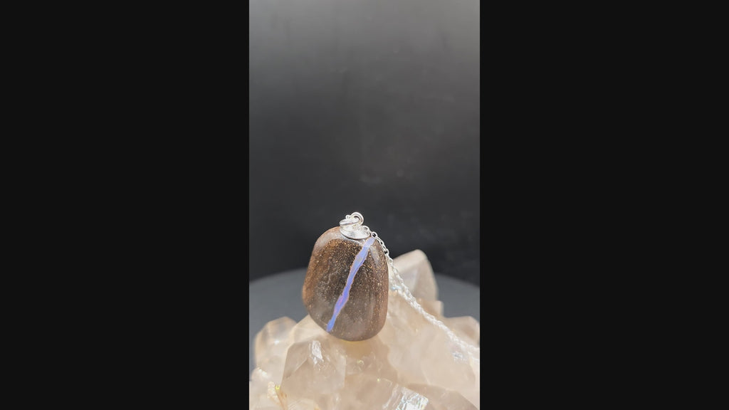 Australian Boulder Opal Pendant - 0020
