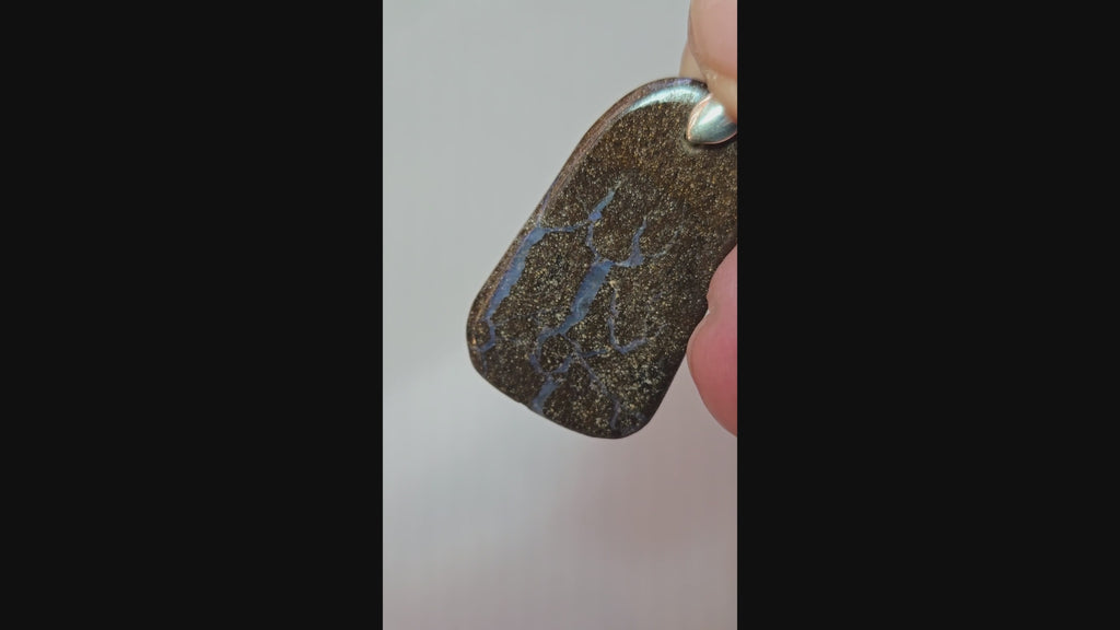 Australian Boulder Opal Pendant - 0043