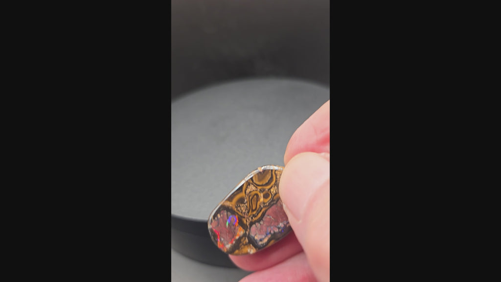 Australian Boulder Opal Pendant - 0008