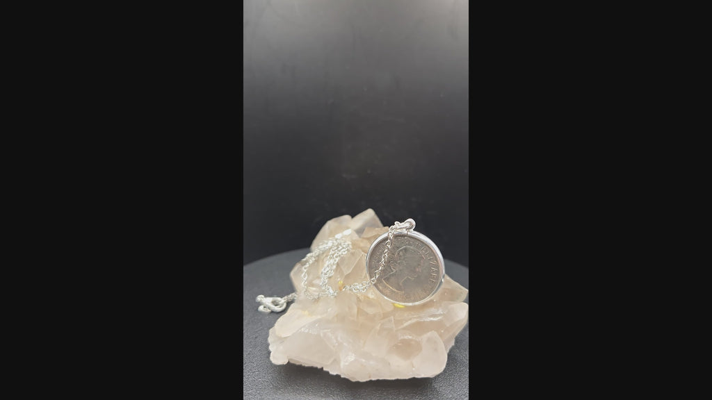 1960 Australian Shilling Coin Pendant - 0032