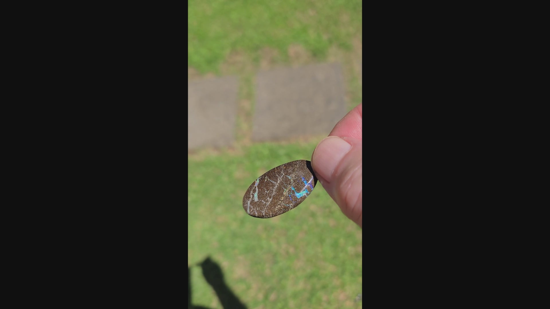 Australian Boulder Opal Pendant - 0028